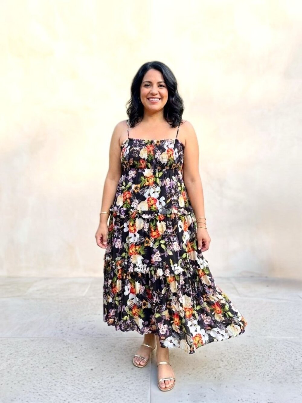 I.N.C. INTERNATIONAL CONCEPTS Sleeveless Floral Tiered Dress. Size XL